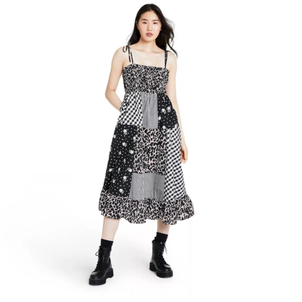 Women's Patchwork Sleeveless Dress